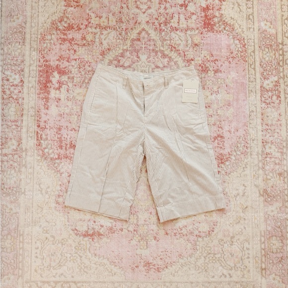 Merona, Men’s Cream Striped Shorts - Picture 1 of 3